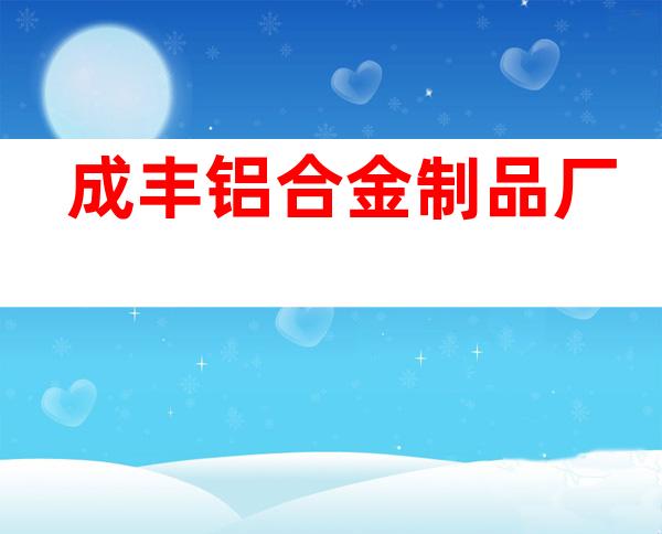 成丰铝合金制品厂